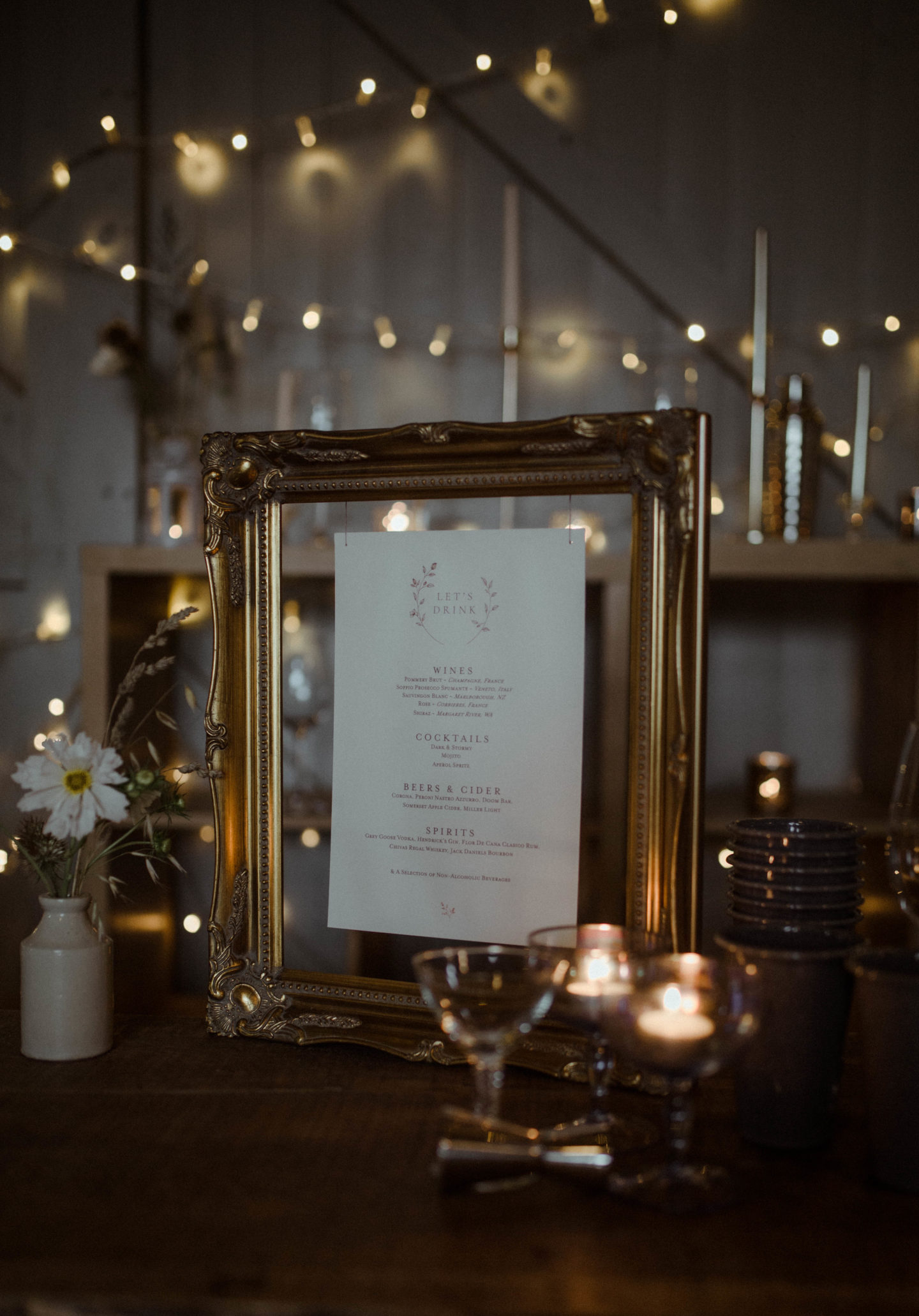 Micro Wedding With Pink Floral Wedding Dress At Manor Farm, Bristol