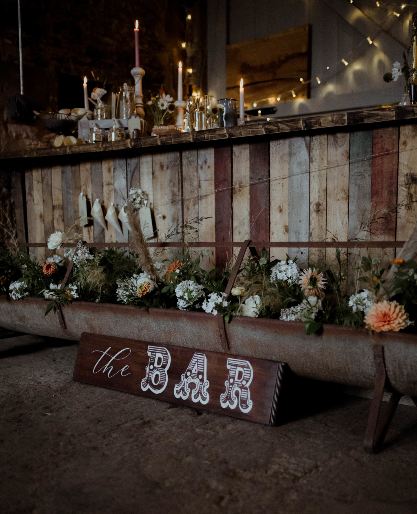 Micro Wedding With Pink Floral Wedding Dress At Manor Farm, Bristol