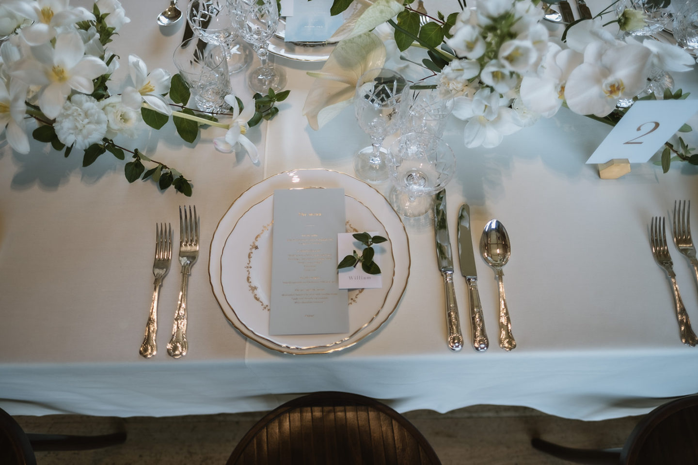 Intimate Wedding With Gold and Green Luxury Styling At Hendall Manor Barns, Sussex