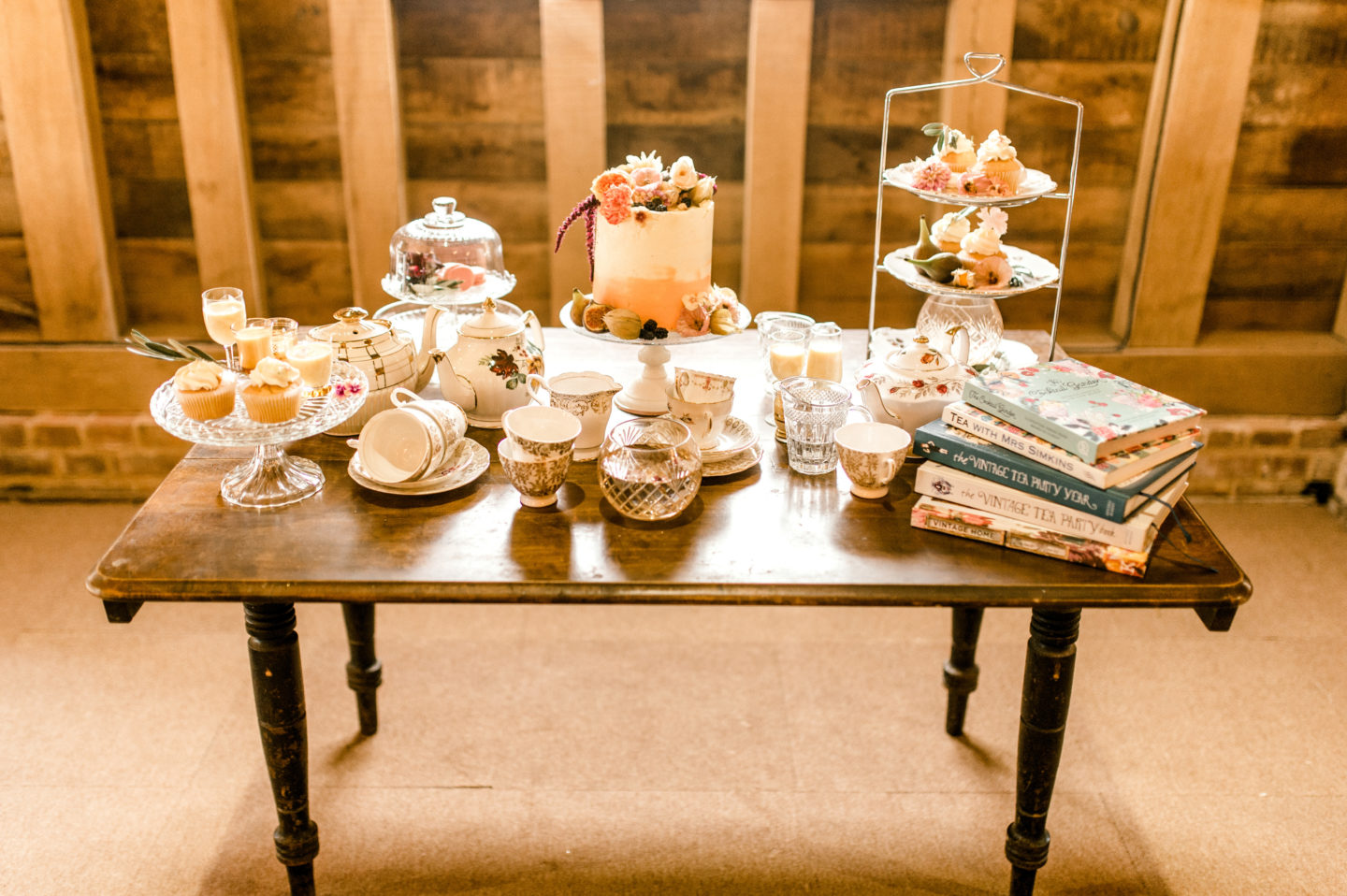 Vintage Boho Tea Party Wedding At Little Tey Barn, Essex