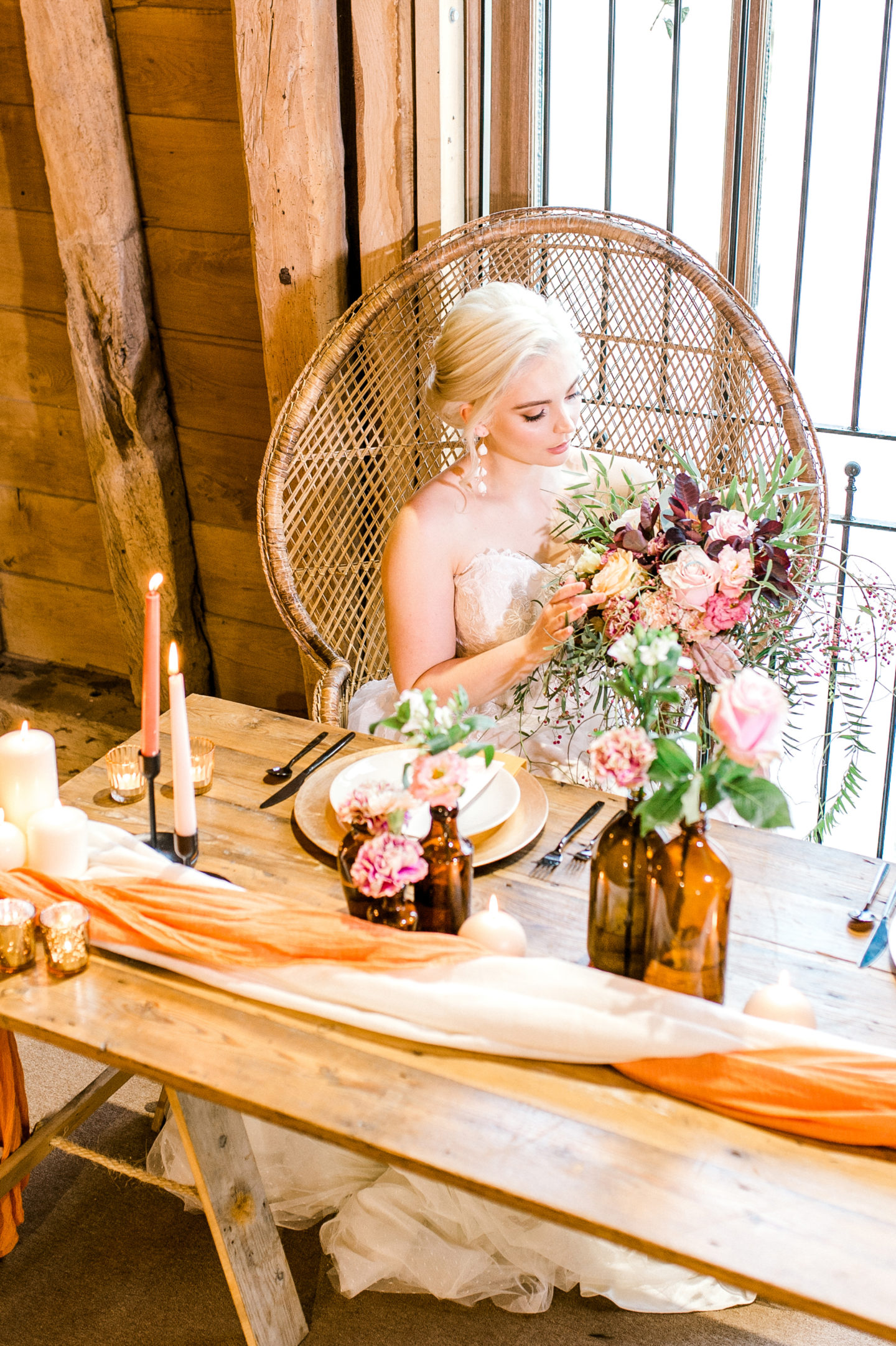 Vintage Boho Tea Party Wedding At Little Tey Barn, Essex