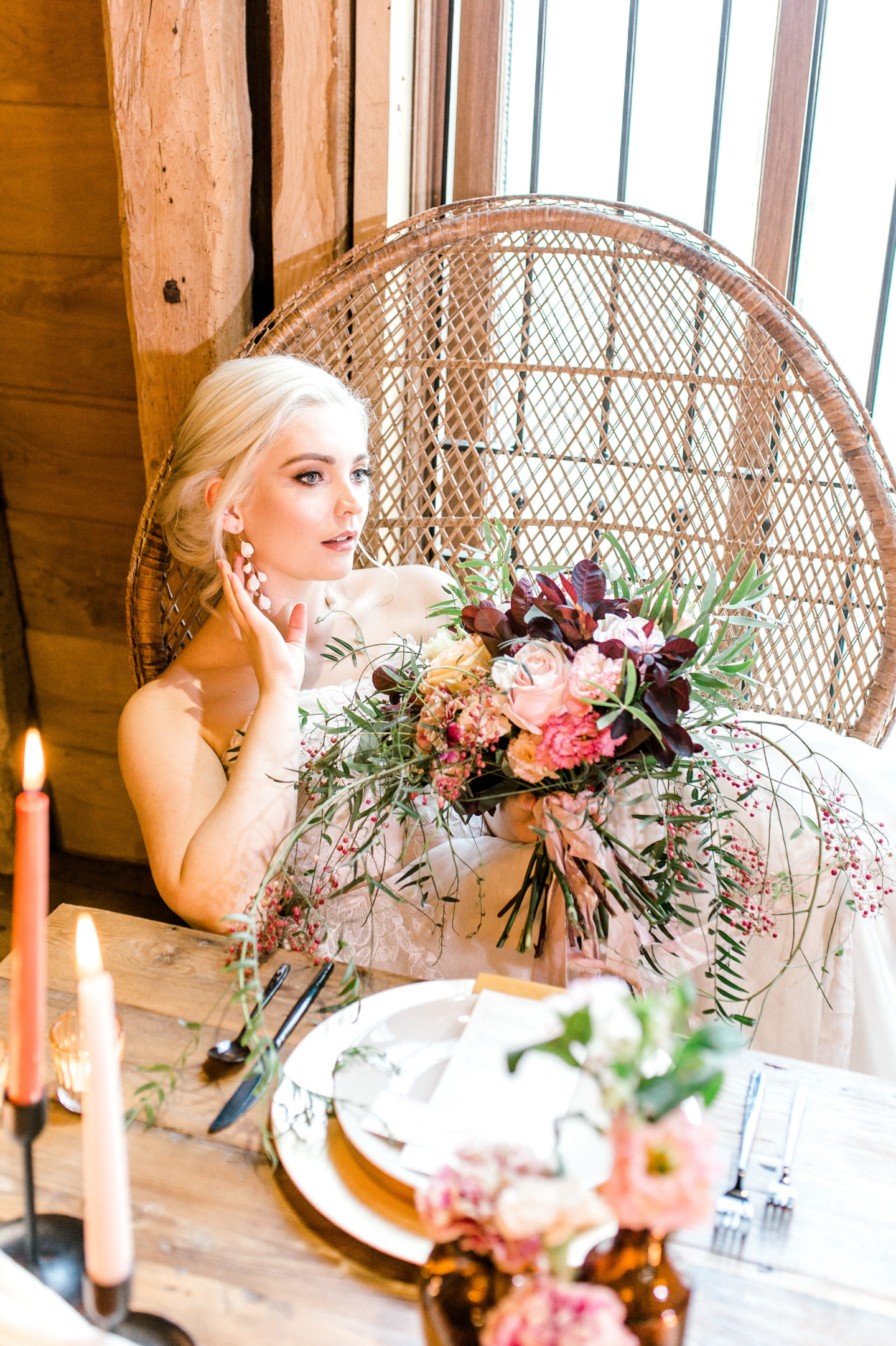 Vintage Boho Tea Party Wedding At Little Tey Barn, Essex