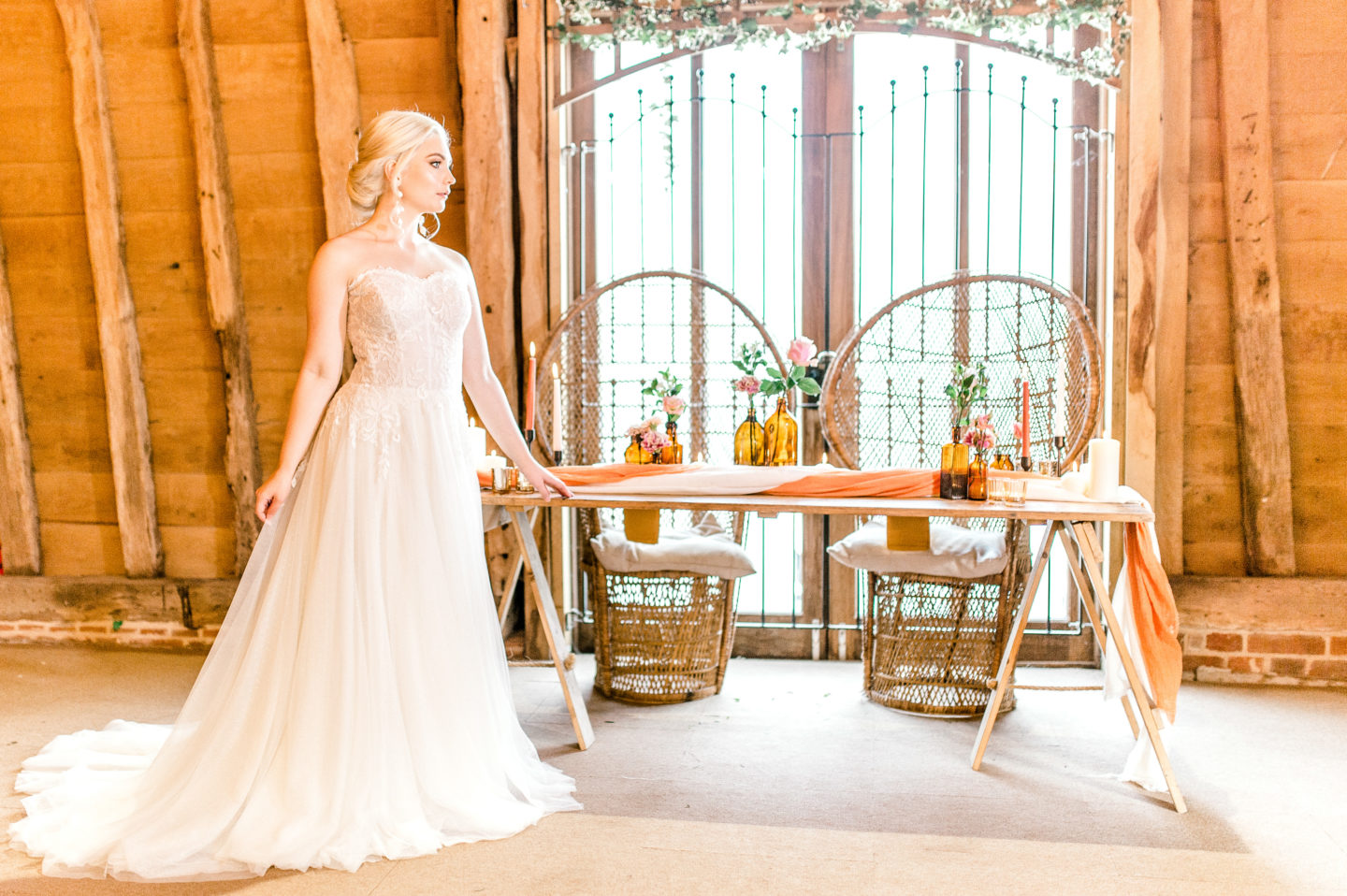 Vintage Boho Tea Party Wedding At Little Tey Barn, Essex