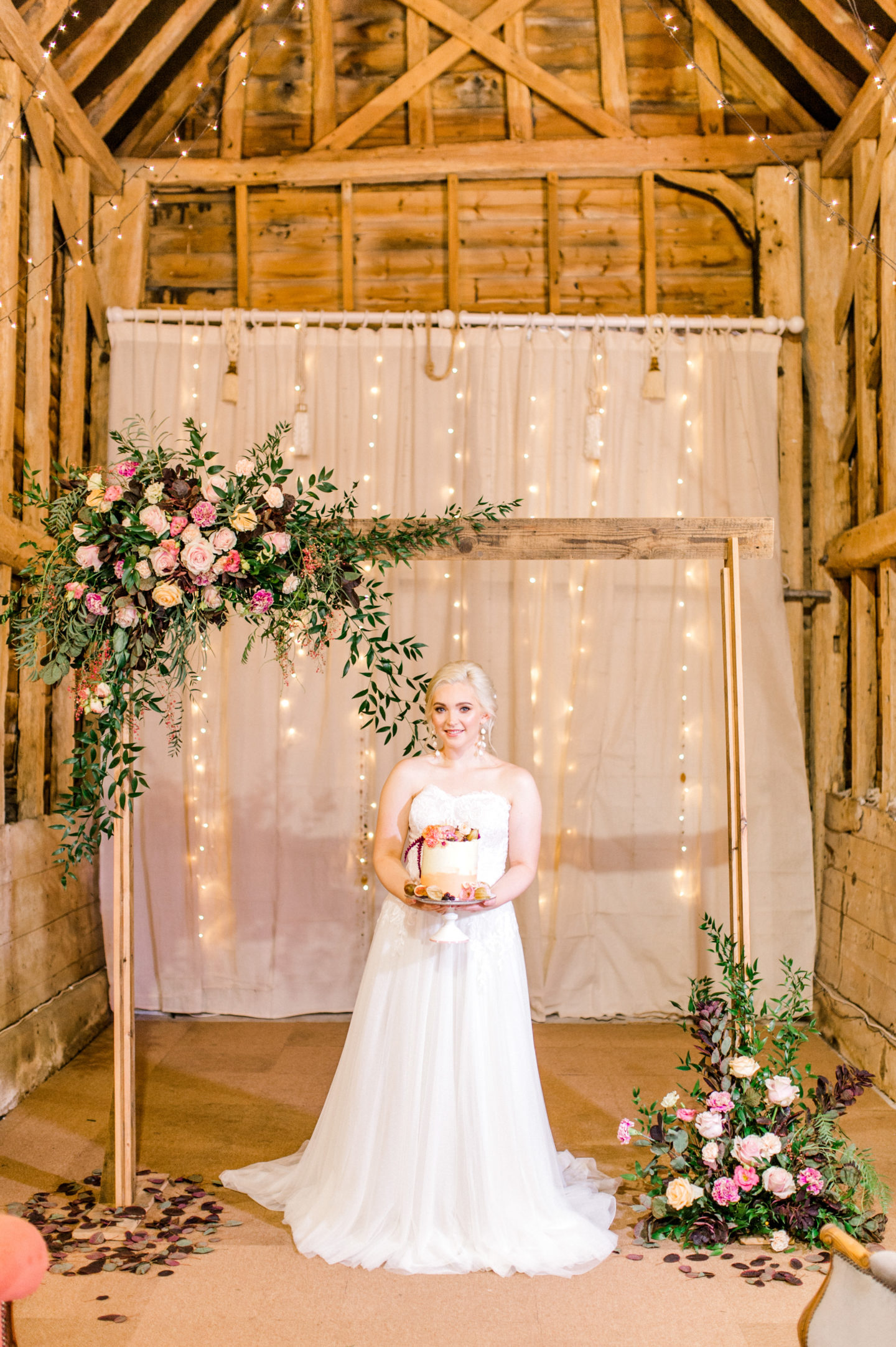 Vintage Boho Tea Party Wedding At Little Tey Barn, Essex