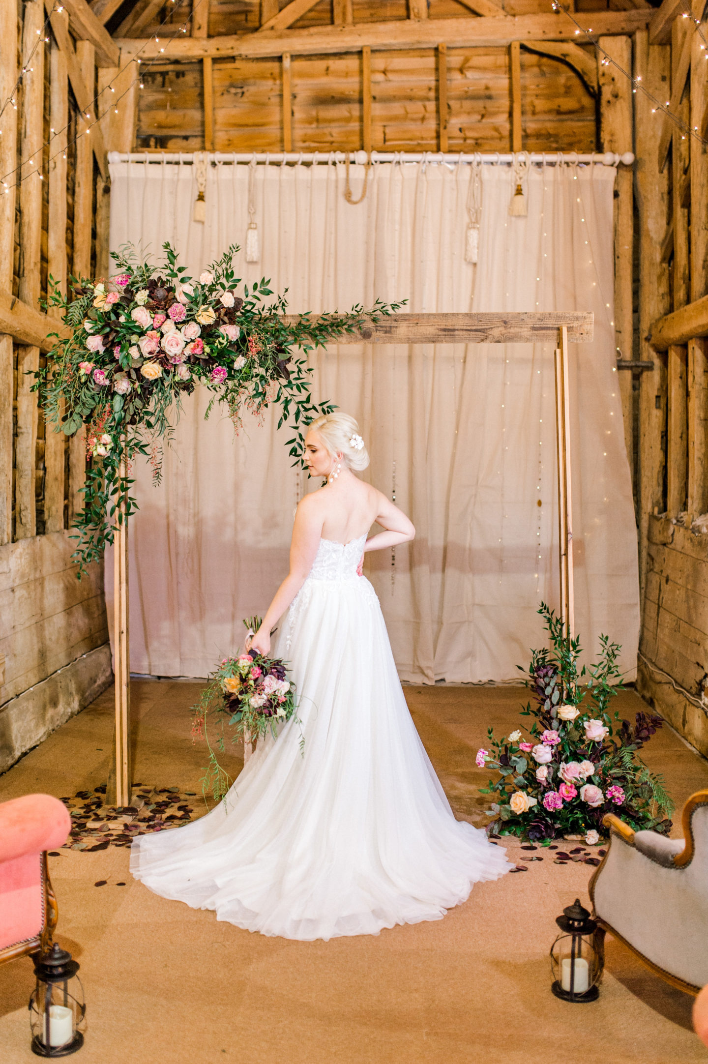 Vintage Boho Tea Party Wedding At Little Tey Barn, Essex