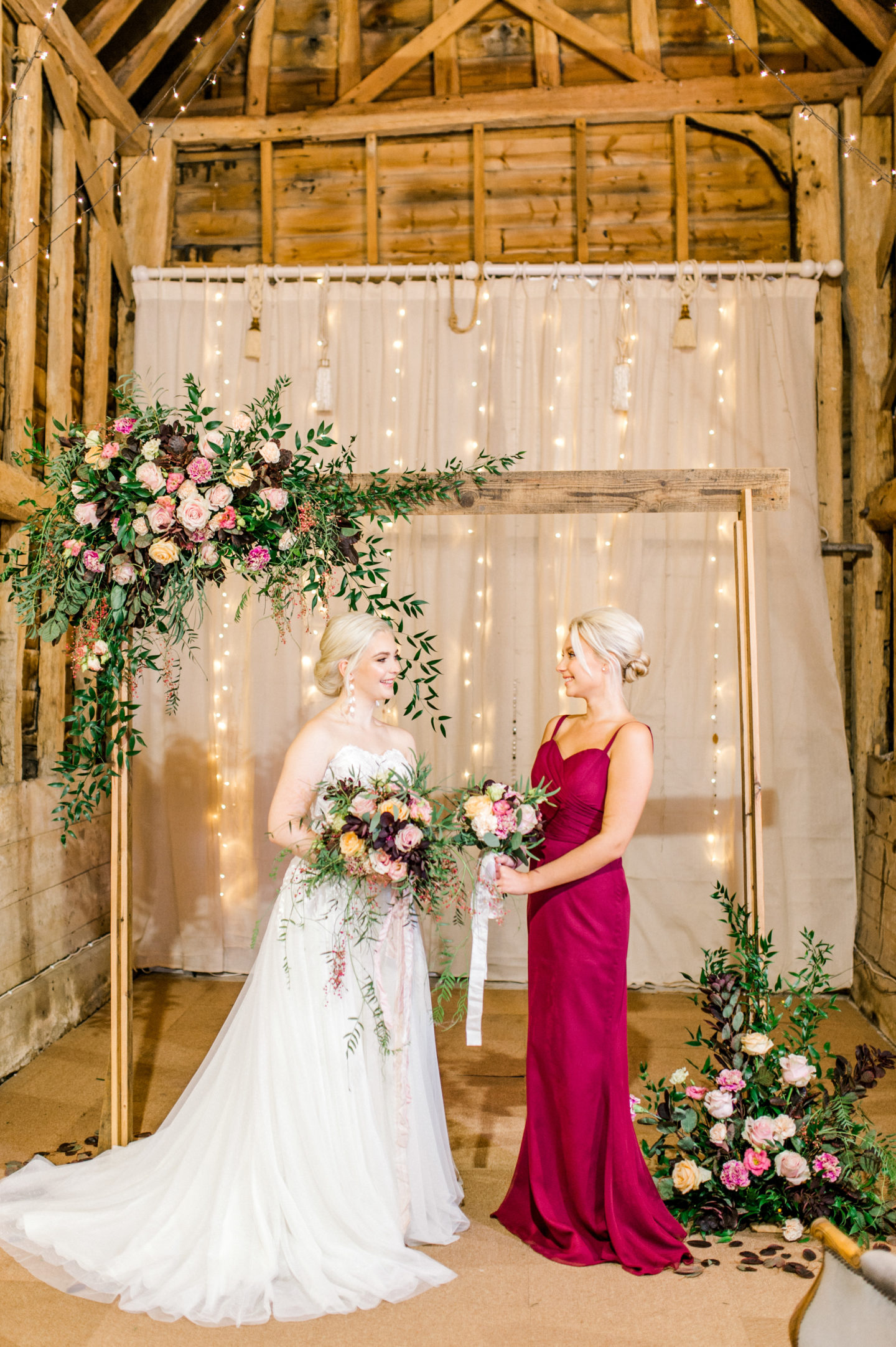 Vintage Boho Tea Party Wedding At Little Tey Barn, Essex