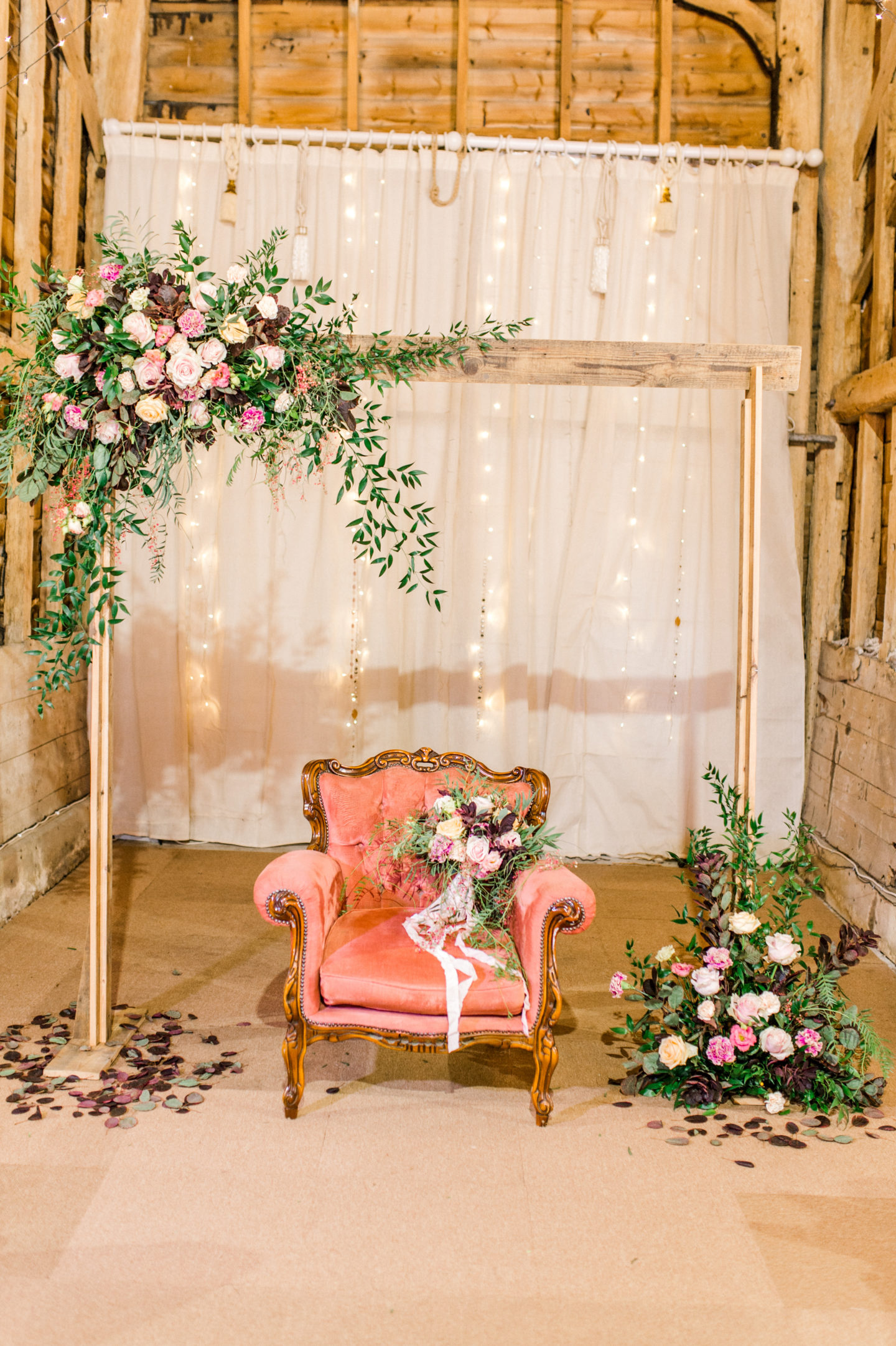 Vintage Boho Tea Party Wedding At Little Tey Barn, Essex