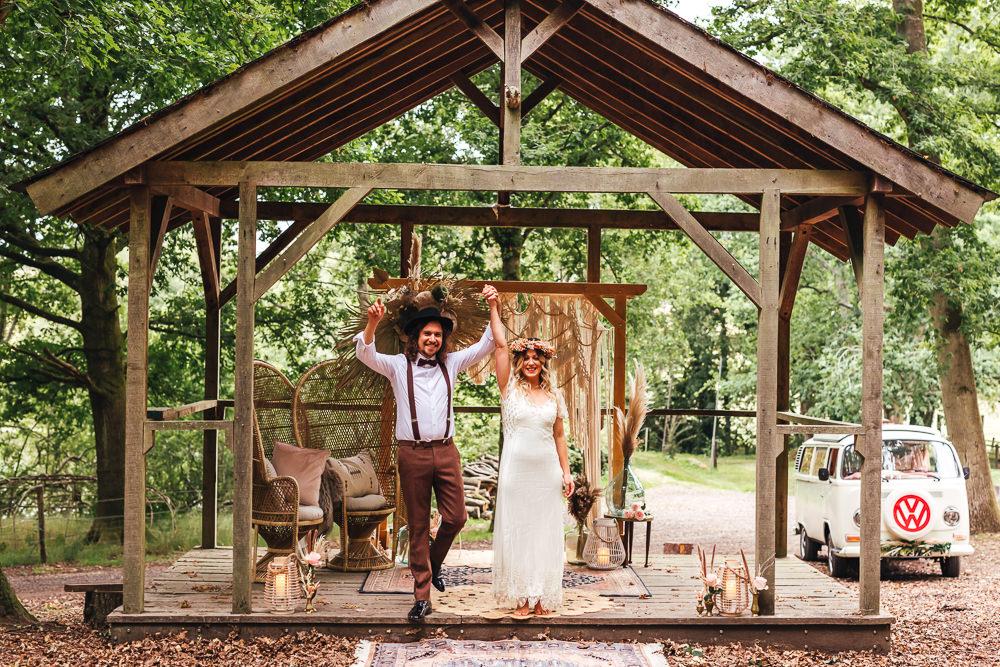 Outdoor Wedding With Boho Vibes At Wasing Park Estate, Berkshire