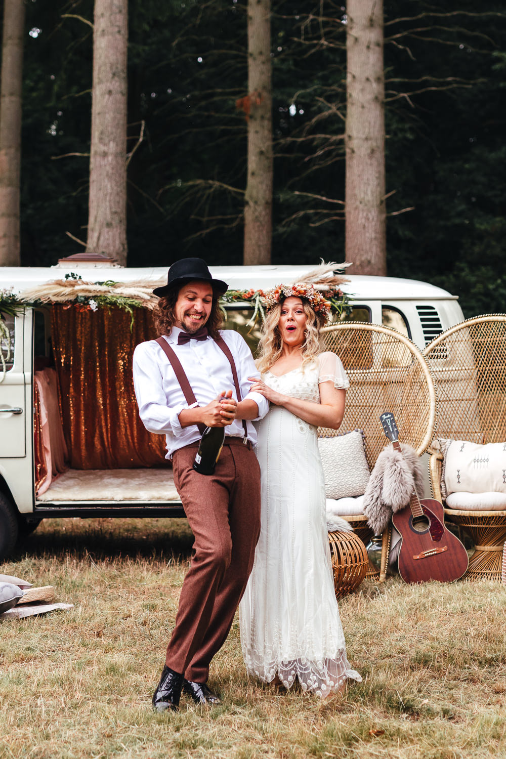 Outdoor Wedding With Boho Vibes At Wasing Park Estate, Berkshire