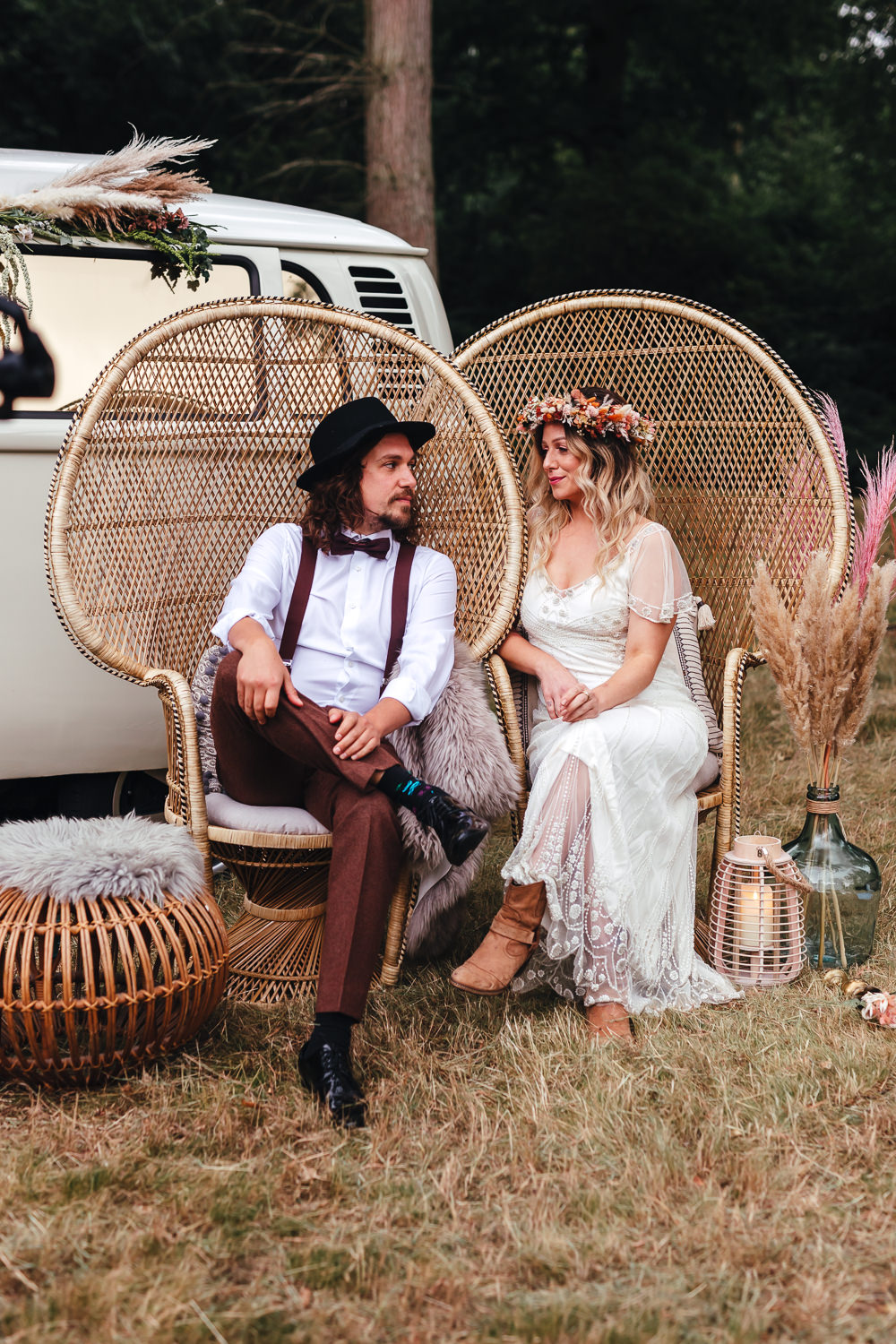 Outdoor Wedding With Boho Vibes At Wasing Park Estate, Berkshire