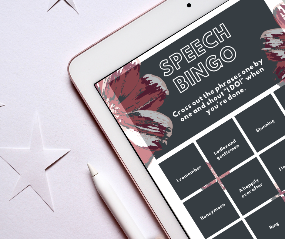 New FREE Wedding Printables: Speech Bingo, Drink Tokens & Song Request Cards