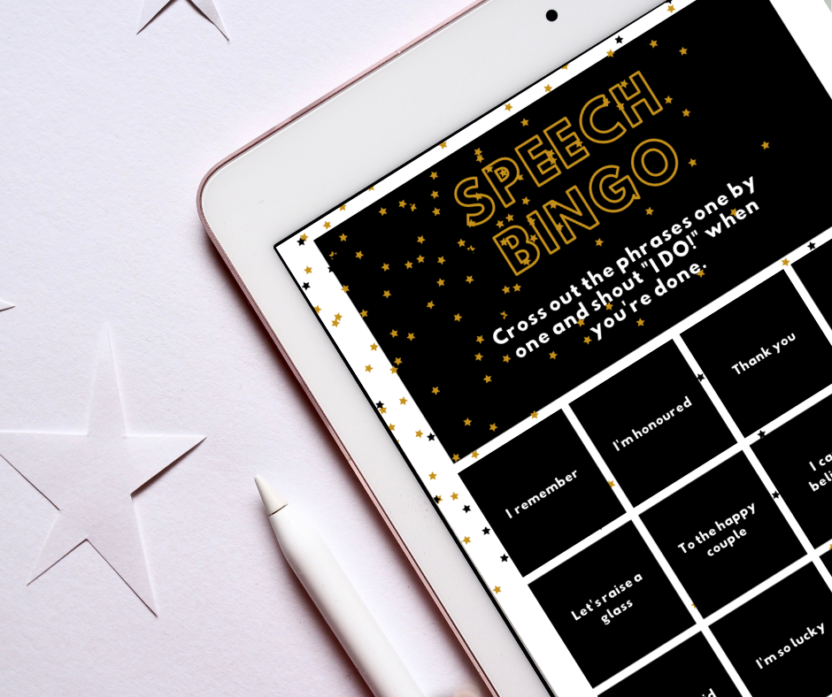 New FREE Wedding Printables: Speech Bingo, Drink Tokens & Song Request Cards