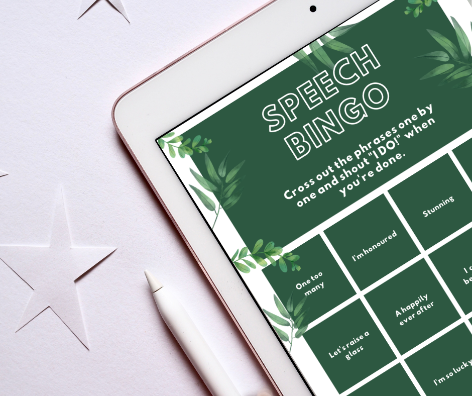 New FREE Wedding Printables: Speech Bingo, Drink Tokens & Song Request Cards