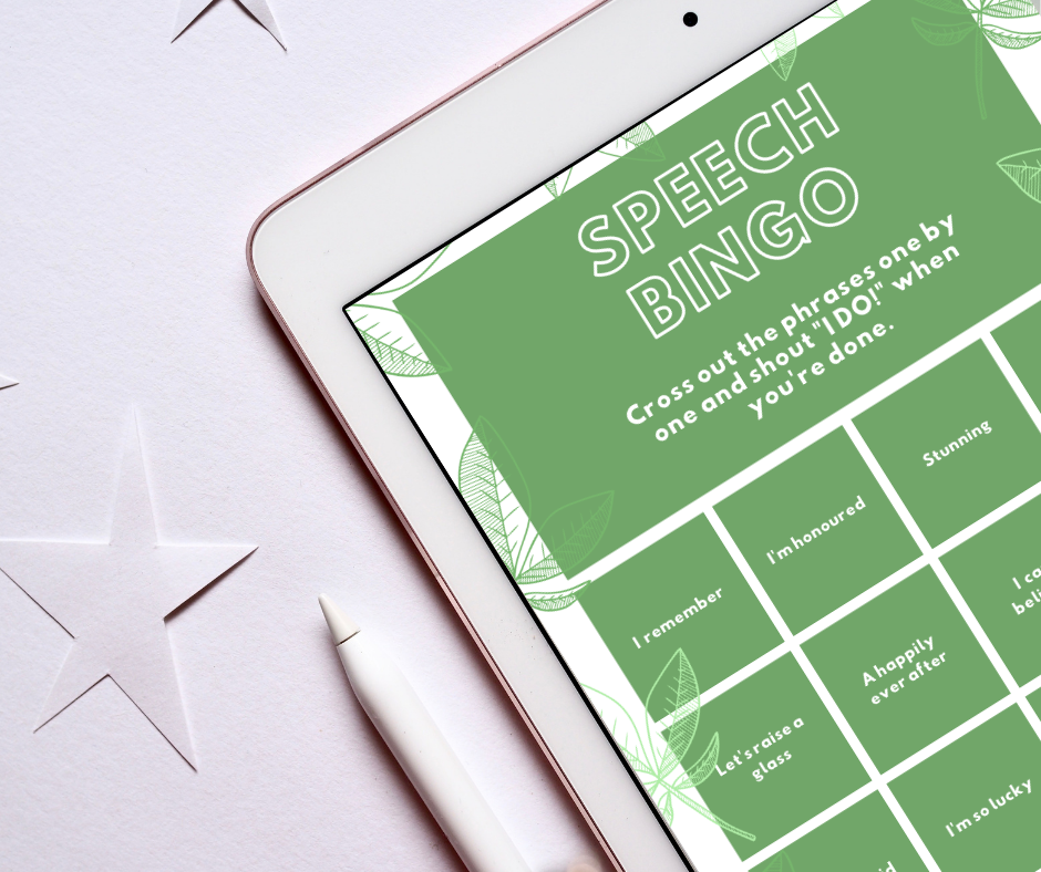 New FREE Wedding Printables: Speech Bingo, Drink Tokens & Song Request Cards