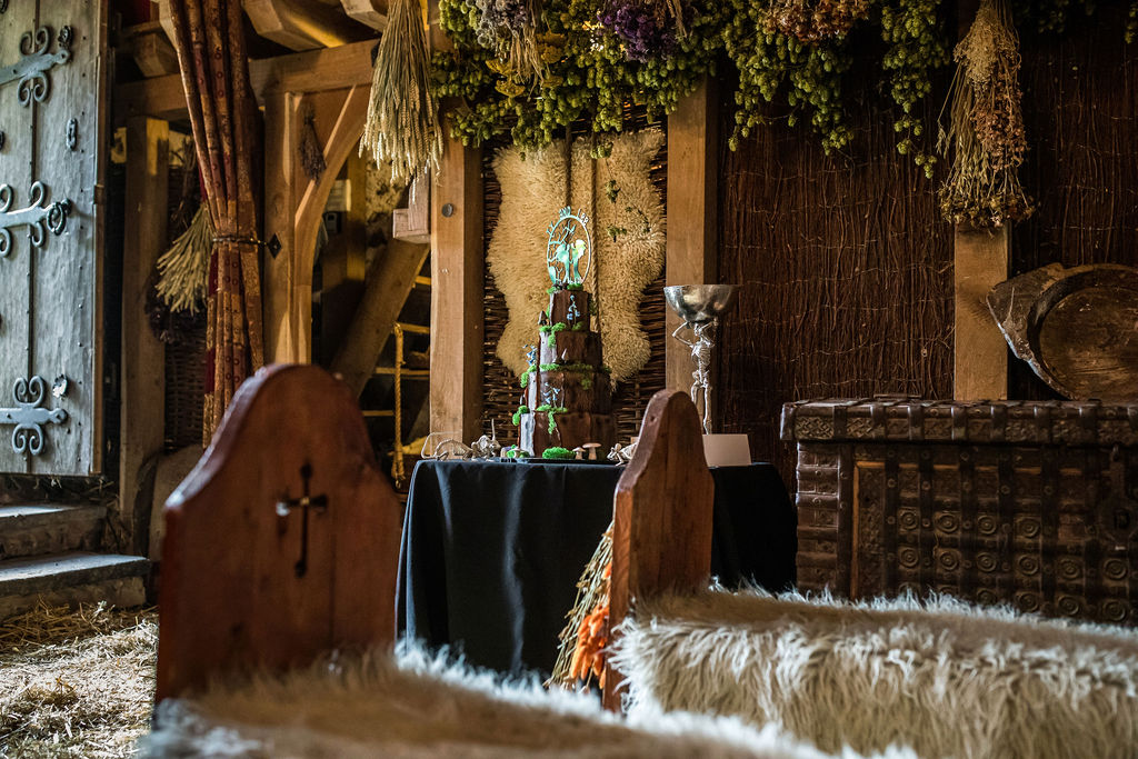 Halloween Wedding With Handfasting Ceremony at The Lost Village of Dode, Kent