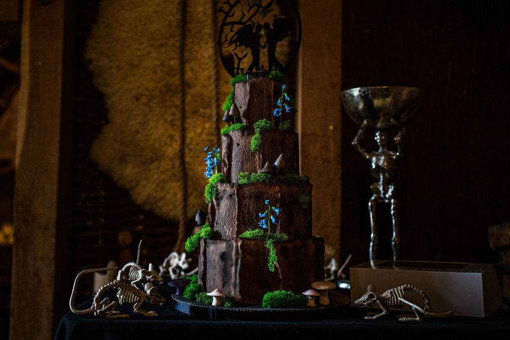 Halloween Wedding With Handfasting Ceremony at The Lost Village of Dode, Kent