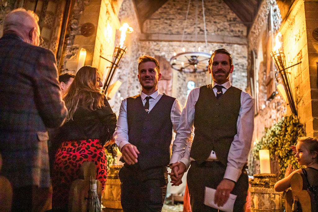 Halloween Wedding With Handfasting Ceremony at The Lost Village of Dode, Kent