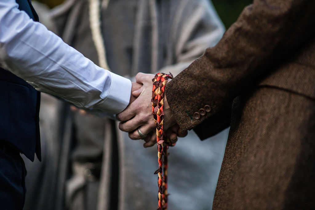 Halloween Wedding With Handfasting Ceremony at The Lost Village of Dode, Kent