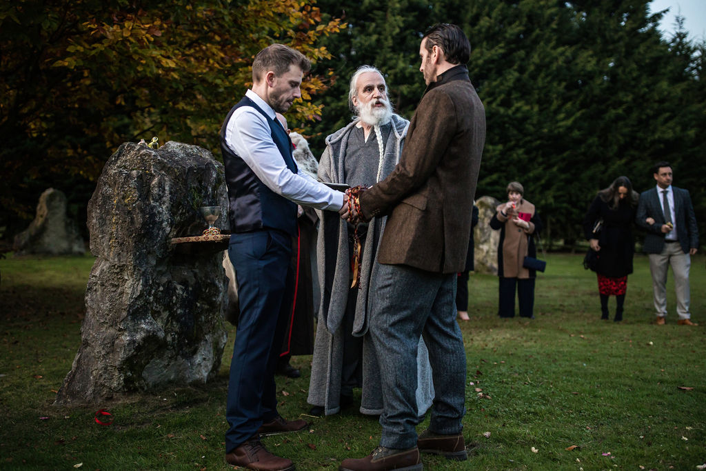 Halloween Wedding With Handfasting Ceremony at The Lost Village of Dode, Kent