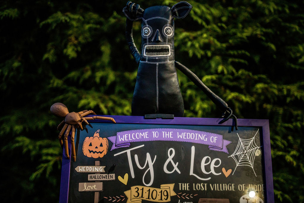 Halloween Wedding With Handfasting Ceremony at The Lost Village of Dode, Kent