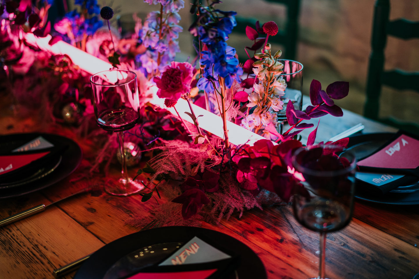 Modern Neon 1980s Inspired Wedding At Ponden Mill, Yorkshire