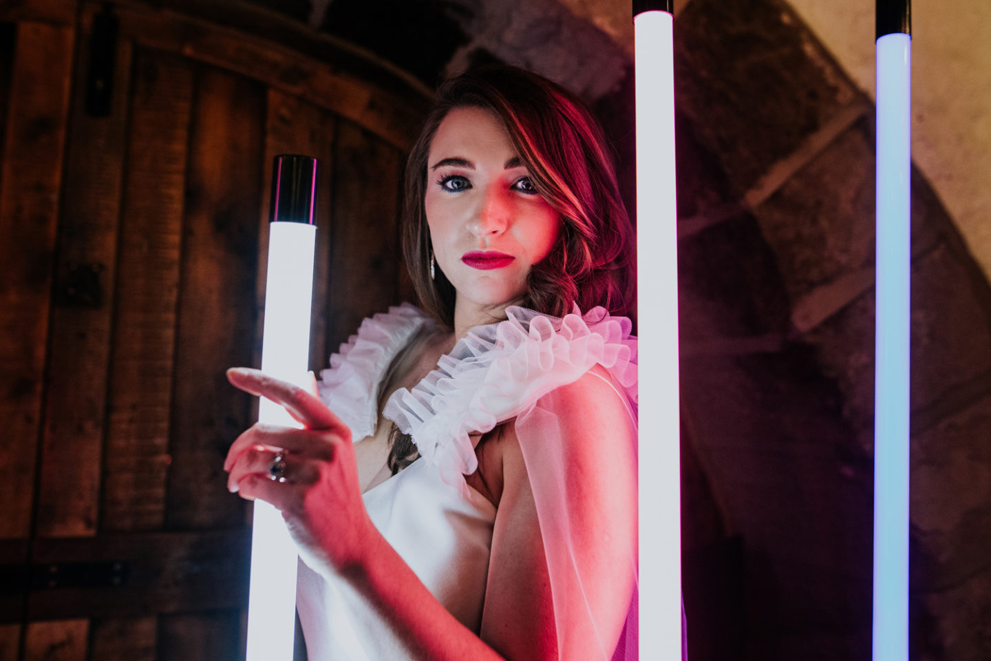 Modern Neon 1980s Inspired Wedding At Ponden Mill, Yorkshire