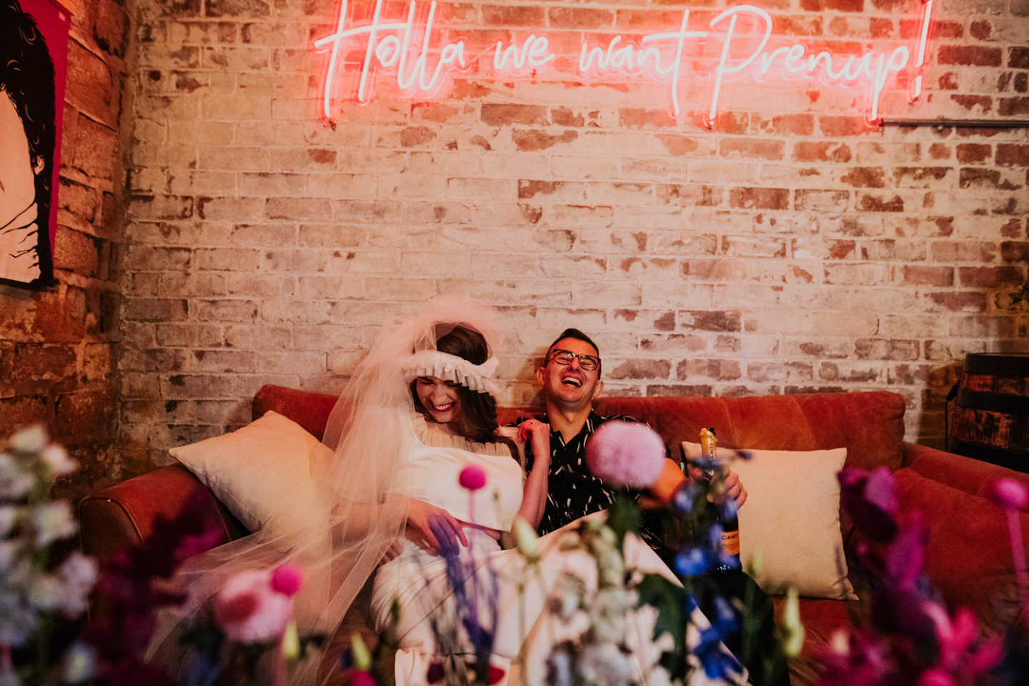 Modern Neon 1980s Inspired Wedding At Ponden Mill, Yorkshire