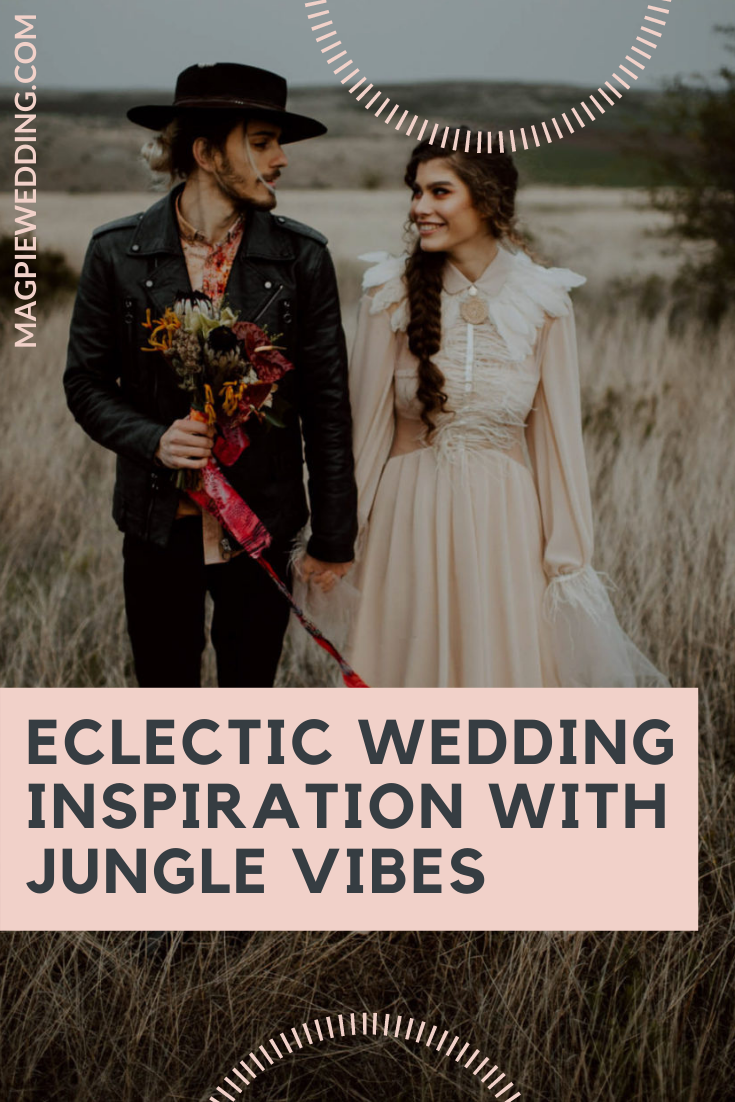 Eclectic Wedding Inspiration With Bespoke Wedding Dress and African Jungle Vibes