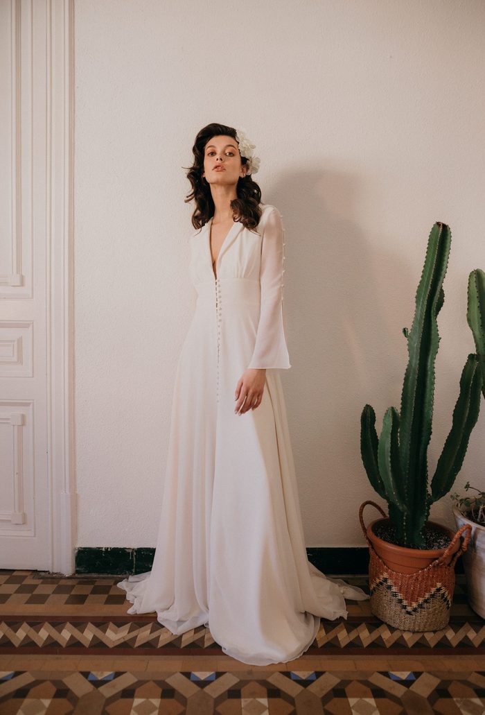 Hooded wedding dress sale