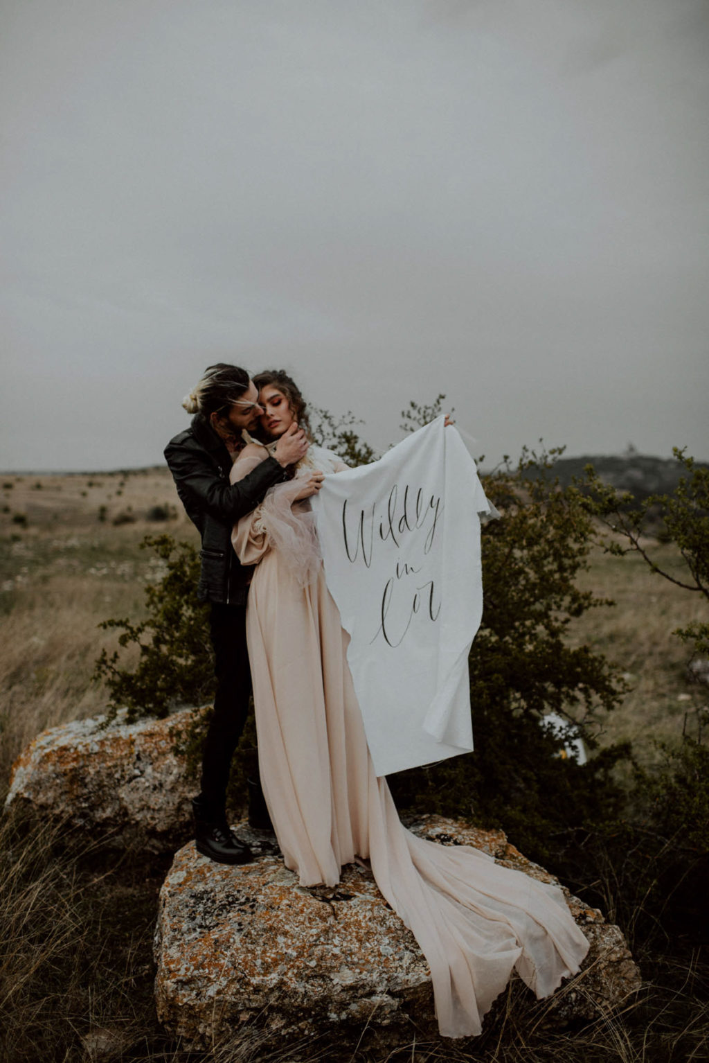 Eclectic Wedding Inspiration With Bespoke Wedding Dress and African Jungle Vibes