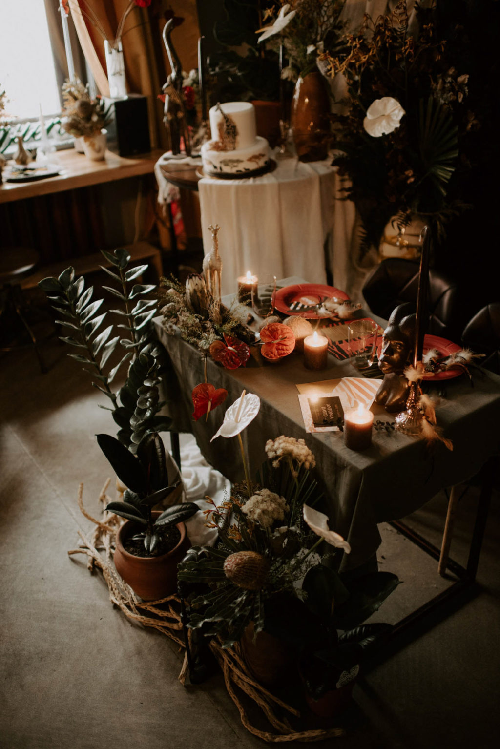 Eclectic Wedding Inspiration With Bespoke Wedding Dress and African Jungle Vibes