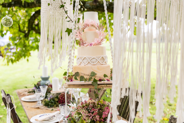 Manor House Wedding With Macrame Styling At The Old Rectory, Gloucestershire
