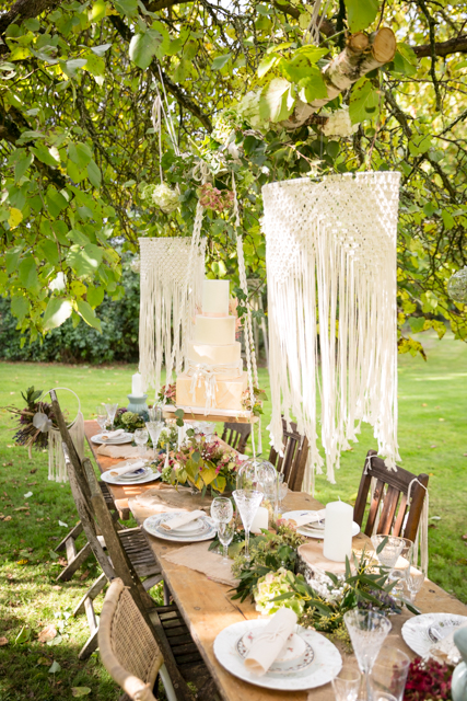 Manor House Wedding With Macrame Styling At The Old Rectory, Gloucestershire