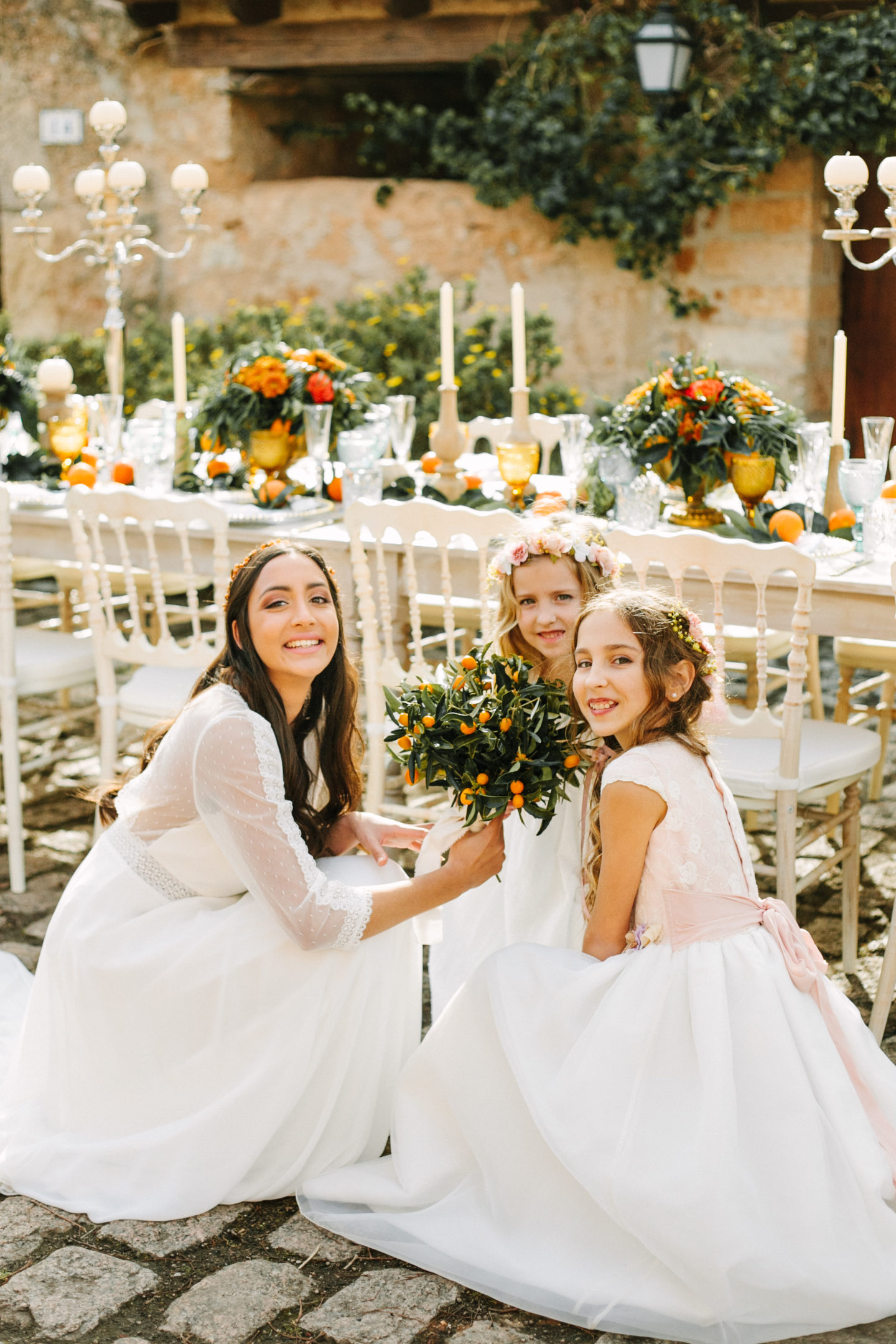 Beautiful Orange Grove Destination Wedding at Finca Biniagual, Spain