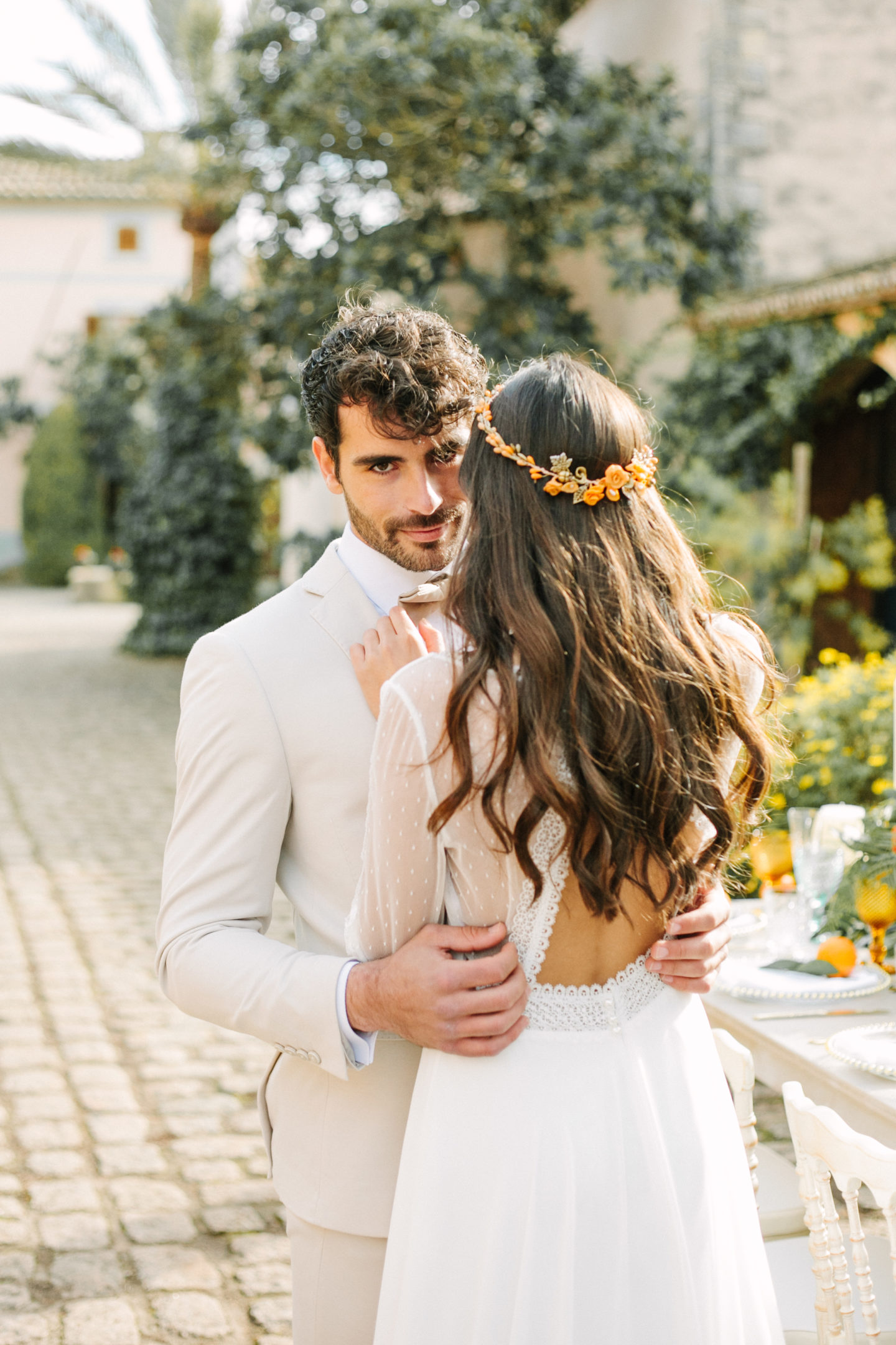 Beautiful Orange Grove Destination Wedding at Finca Biniagual, Spain