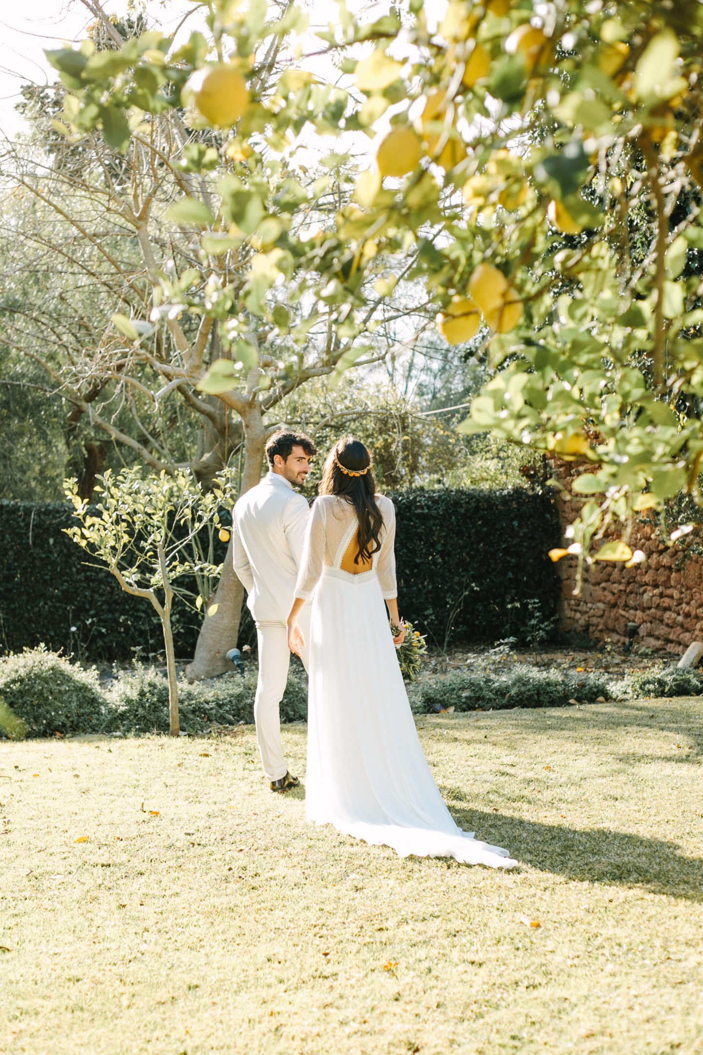 Beautiful Orange Grove Destination Wedding at Finca Biniagual, Spain