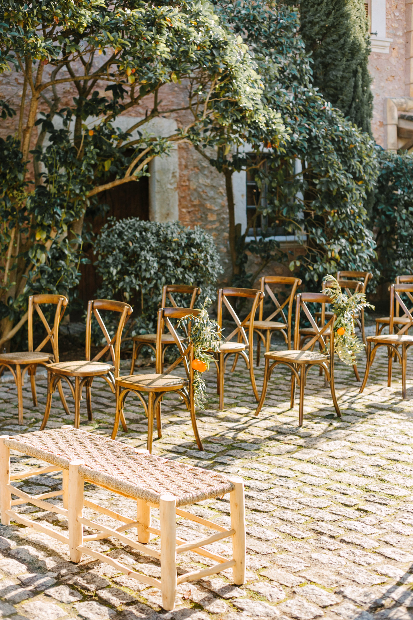 Beautiful Orange Grove Destination Wedding at Finca Biniagual, Spain