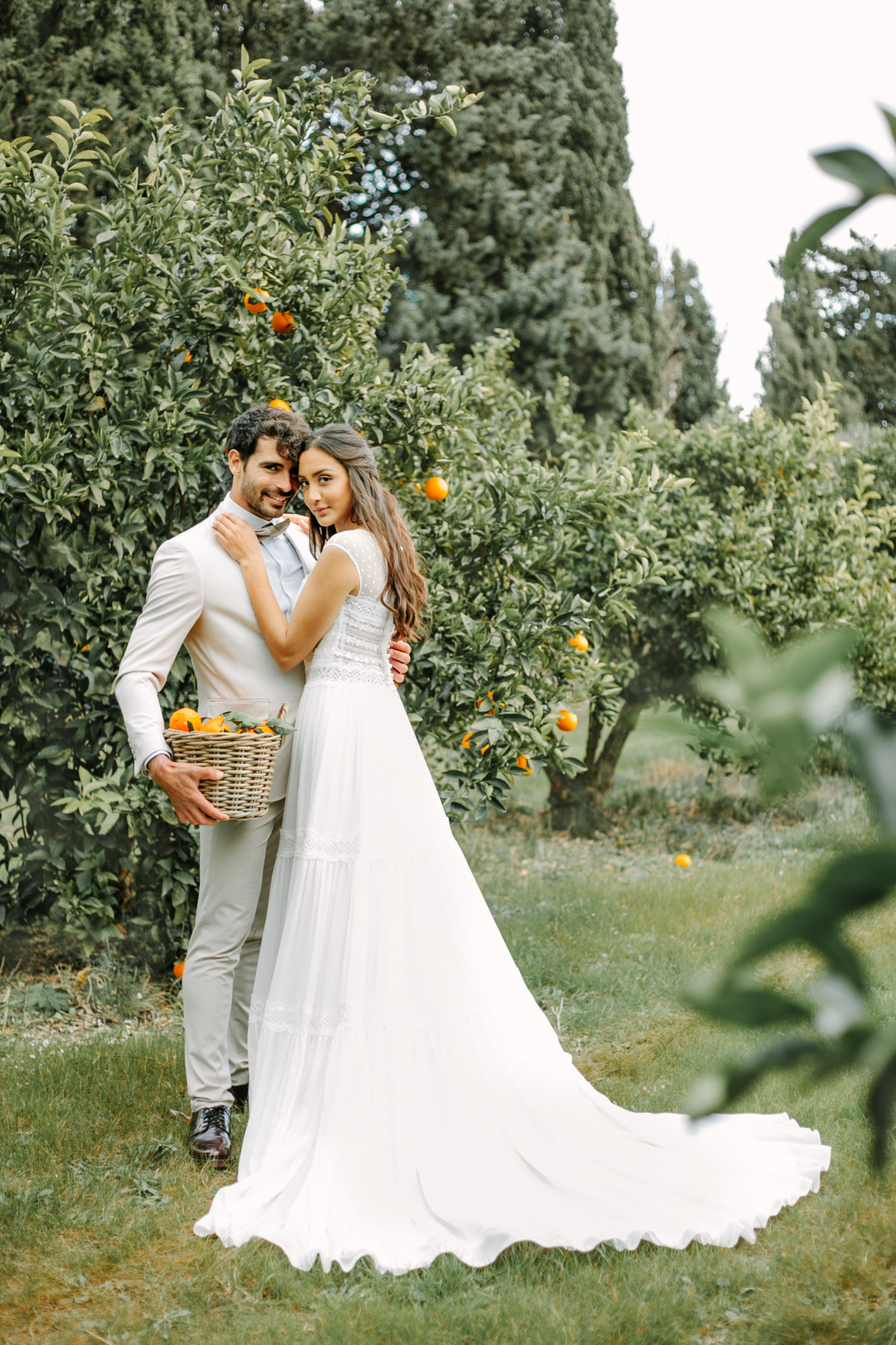 Beautiful Orange Grove Destination Wedding at Finca Biniagual, Spain