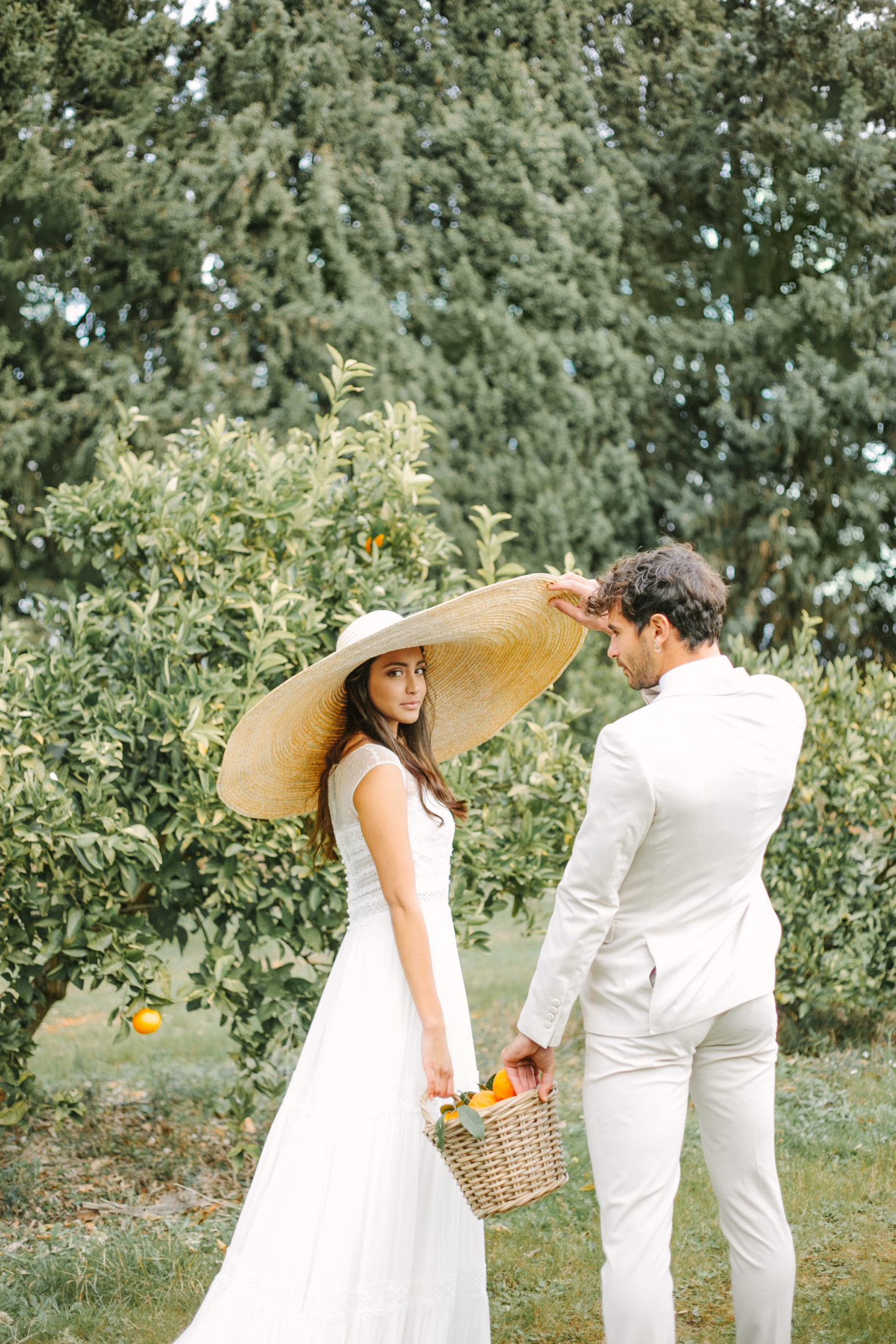 Beautiful Orange Grove Destination Wedding at Finca Biniagual, Spain