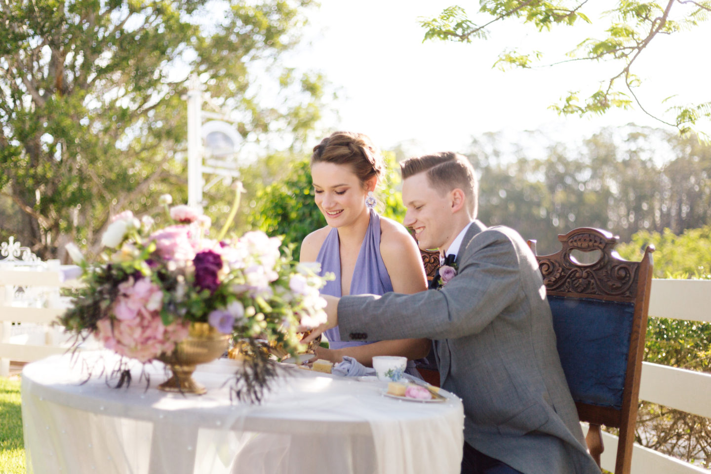 Jacaranda Wedding Inspiration With Intimate Vibes at Branell Homestead, Australia