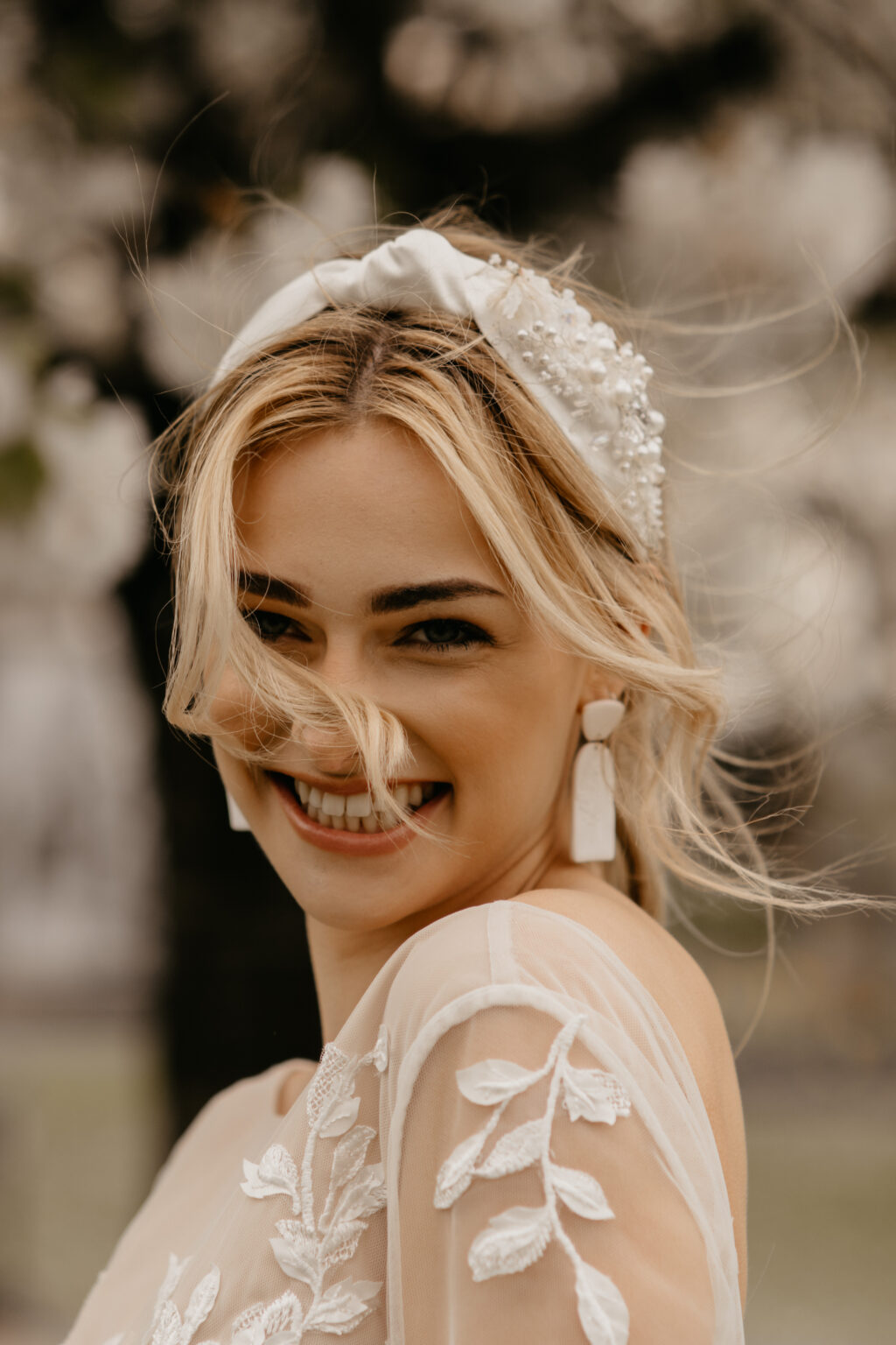 City Elopement With Bridal Jumpsuit and Vintage Wedding Car In Guildhall, Bath