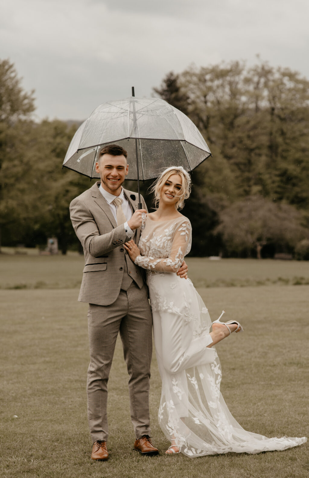 City Elopement With Bridal Jumpsuit and Vintage Wedding Car In Guildhall, Bath