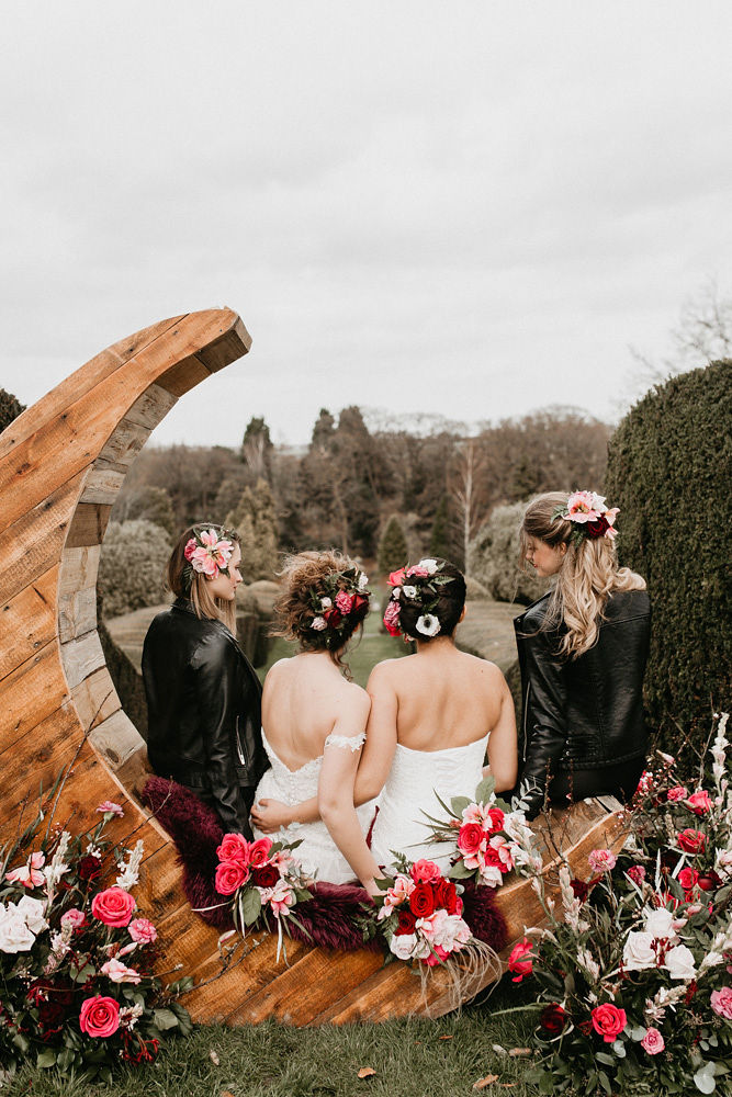 Opulent Garden Wedding With Shakespearean Goth Vibes at Mount Ephraim Estate, Kent