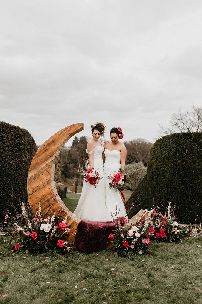 Opulent Garden Wedding With Shakespearean Goth Vibes at Mount Ephraim Estate, Kent