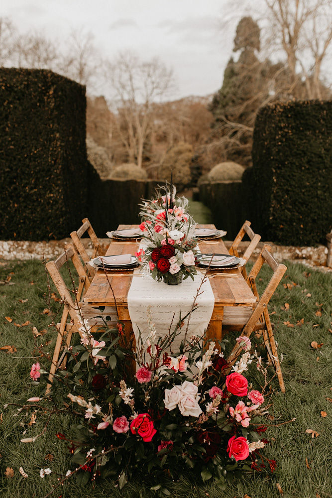 Opulent Garden Wedding With Shakespearean Goth Vibes at Mount Ephraim Estate, Kent