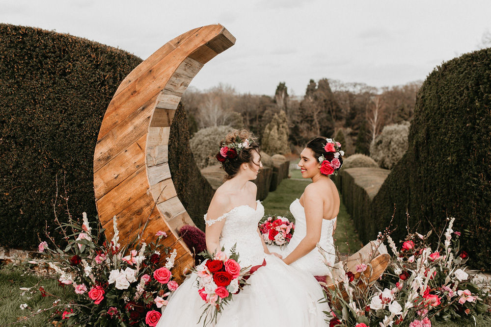 Opulent Garden Wedding With Shakespearean Goth Vibes at Mount Ephraim Estate, Kent