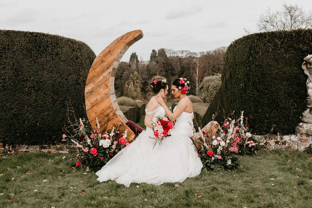 Opulent Garden Wedding With Shakespearean Goth Vibes at Mount Ephraim Estate, Kent