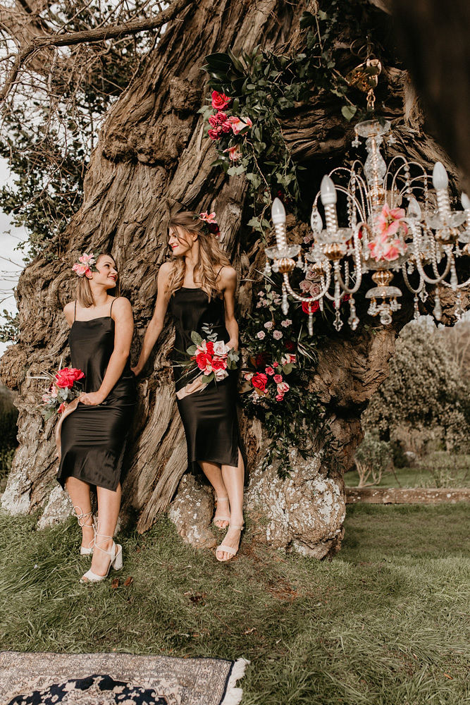 Opulent Garden Wedding With Shakespearean Goth Vibes at Mount Ephraim Estate, Kent