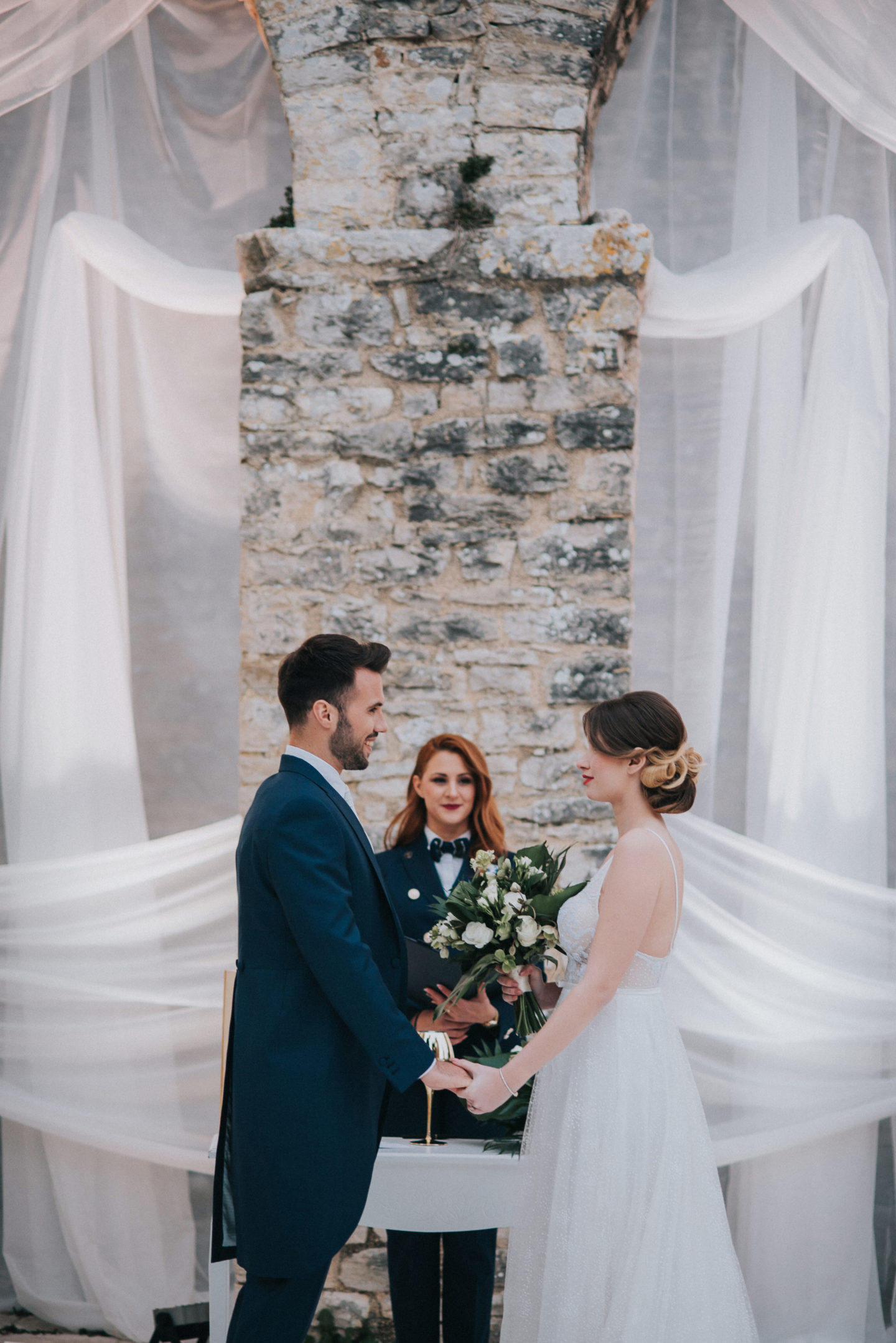 Botanical Castle Wedding with Contemporary Vibes at Dvigrad Ruins, Croatia