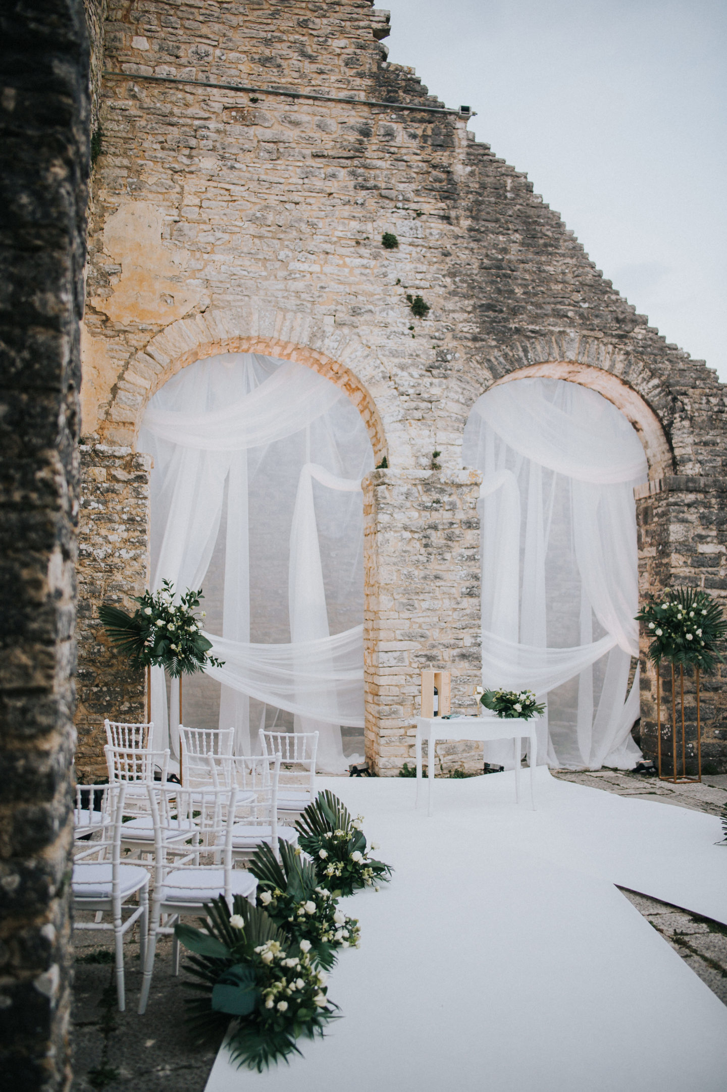Botanical Castle Wedding with Contemporary Vibes at Dvigrad Ruins, Croatia